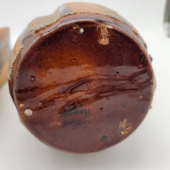 Pair of Royal Haeger Pottery Lava Drip Twist Vases - Picture 7 of 9